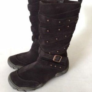 NEW Girl's Umi Edrea Knee High Brown Suede Boots
